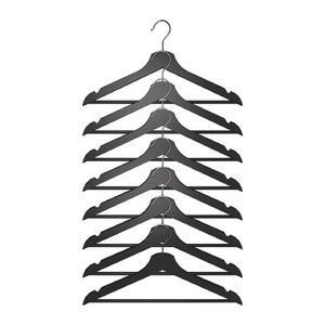 2 pk BUMERANG Solid WOOD hangers